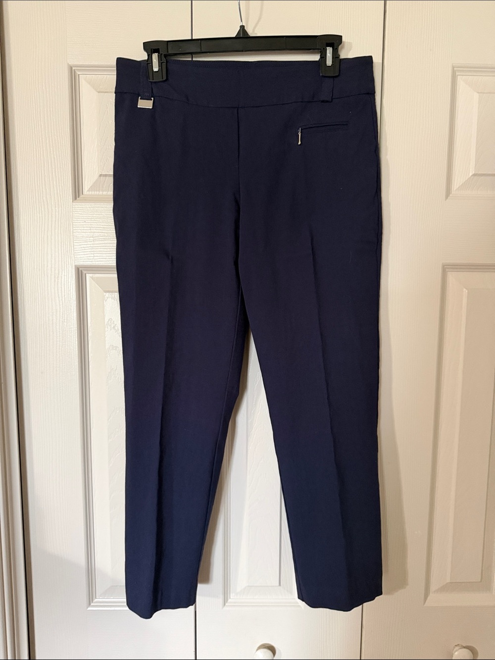 Zac & Rachel Navy Straight-Leg Dress Pants